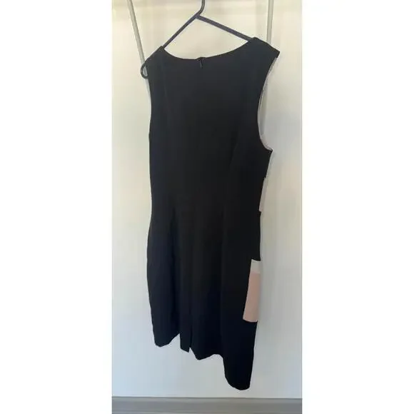 db established 1962 Black Pink White Striped Sleeveless Dress Size 14 - Picture 3 of 4